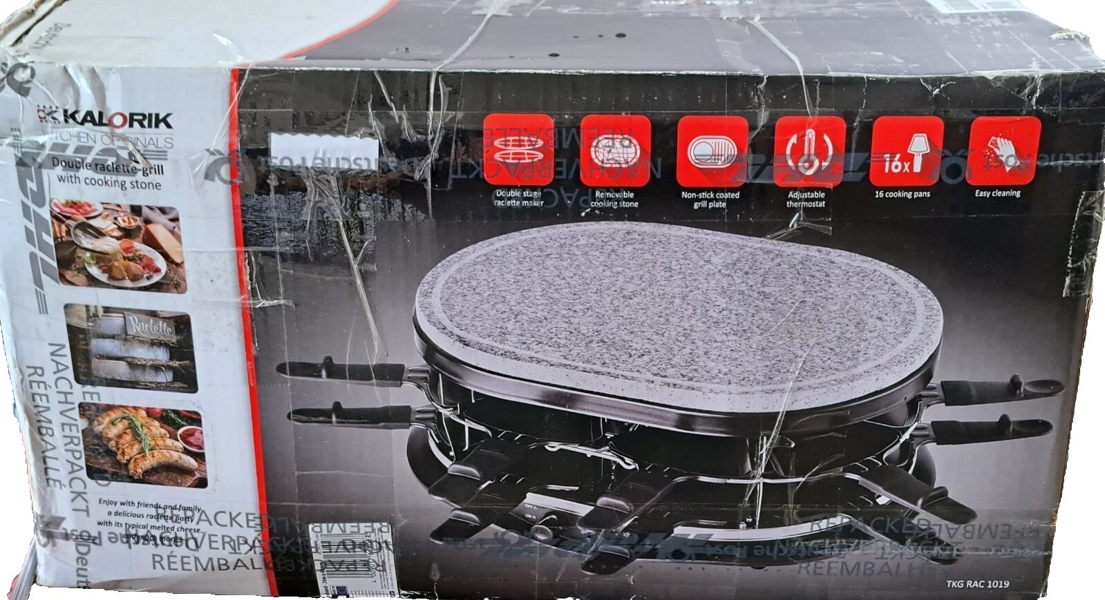 Kalorik Doppelter Raclette-Grill TKG RAC 1019